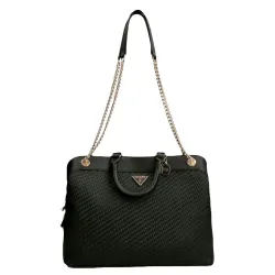 Sac a main femme Guess Hassie charm Noir - ZESHOES Sac a main femme Guess Hassie charm Noir - ZESHOES
