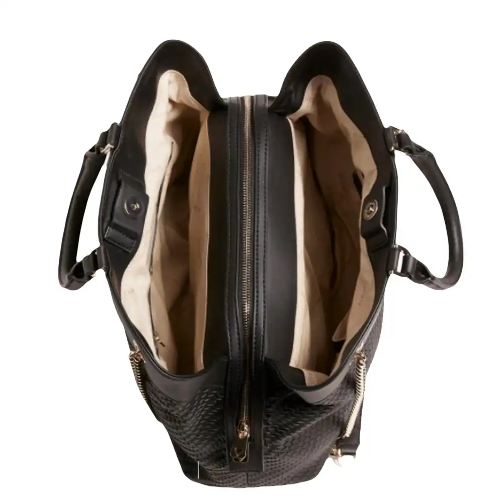 Sac a main femme Guess Hassie charm Noir - ZESHOES Sac a main femme Guess Hassie charm Noir - ZESHOES