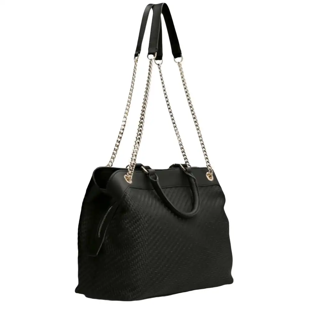 Sac a main femme Guess Hassie charm Noir - ZESHOES Sac a main femme Guess Hassie charm Noir - ZESHOES