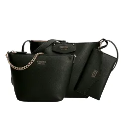 Pochette femme Guess Brenton Noir - ZESHOES