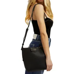 Pochette femme Guess Brenton Noir - ZESHOES Pochette femme Guess Brenton Noir - ZESHOES