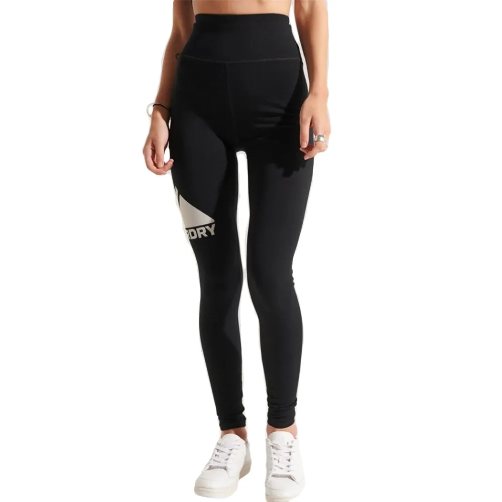 Superdry Legging Mountain sport Femme Noir