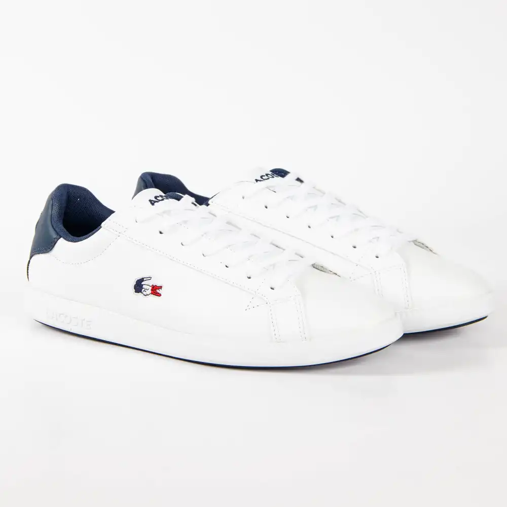 Basket de ville basse homme Lacoste Graduate Blanc - ZESHOES