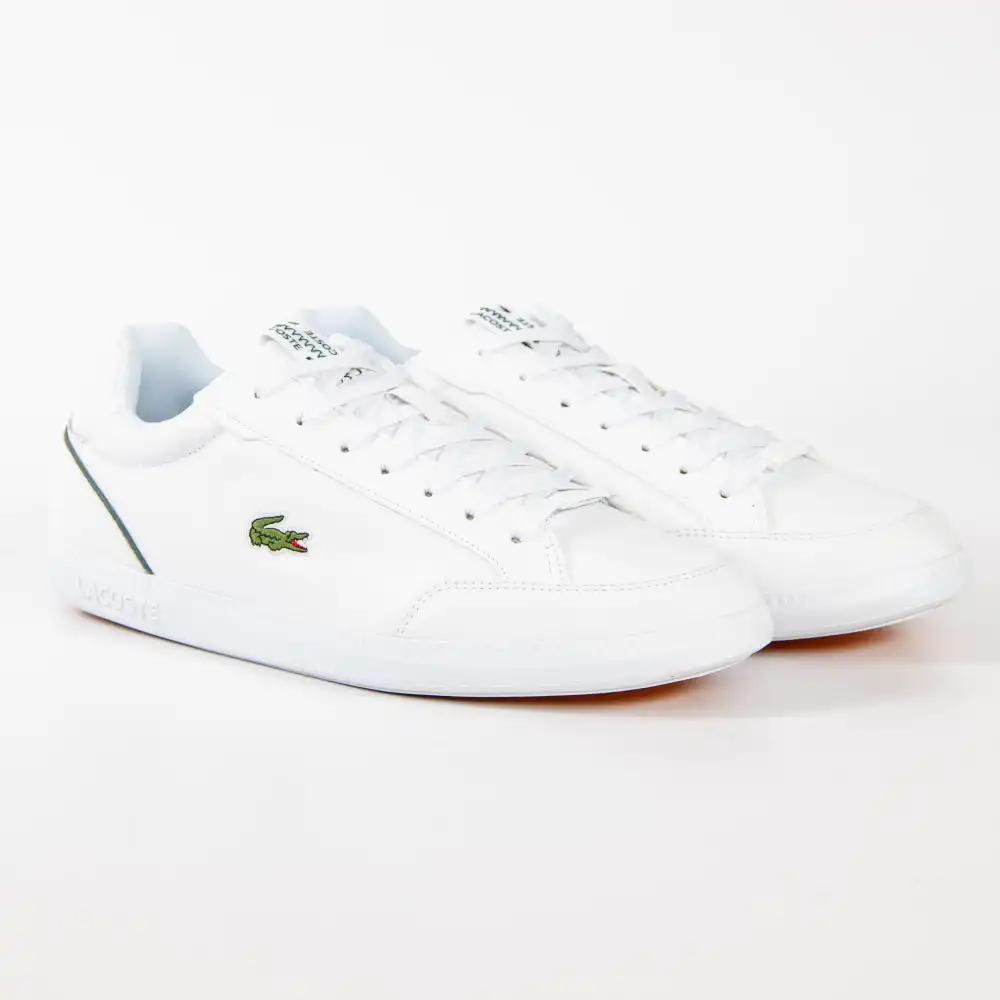 Basket de ville basse homme Lacoste Graduate cap Blanc - ZESHOES