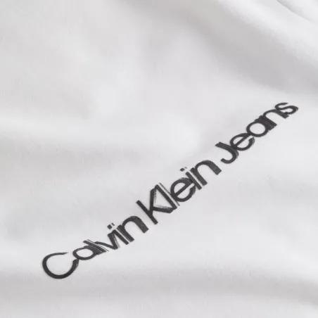 Produits victimes de leur succès Calvin Klein Blanc Seasonal institutional hoodie