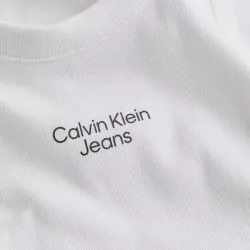 Debardeur homme Calvin Klein Stacked logo rib tank Blanc - ZESHOES Debardeur homme Calvin Klein Stacked logo rib tank Blanc - ZESHOES