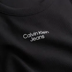 Debardeur homme Calvin Klein Stacked logo rib tank Noir - ZESHOES