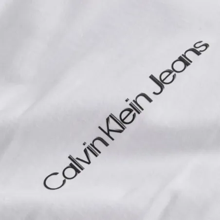 Produits victimes de leur succès Calvin Klein Blanc Seasonal institutional back tee