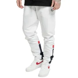 Pantalon jogging homme Sergio Tacchini Almond Blanc - ZESHOES Pantalon jogging homme Sergio Tacchini Almond Blanc - ZESHOES