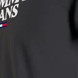 T shirt manche courte homme Tommy Jeans Classic front logo Noir - ZESHOES T shirt manche courte homme Tommy Jeans Classic front logo Noir - ZESHOES