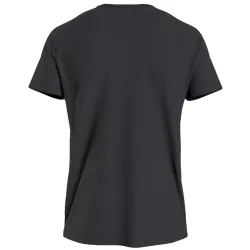 T shirt manche courte homme Tommy Jeans Classic front logo Noir - ZESHOES T shirt manche courte homme Tommy Jeans Classic front logo Noir - ZESHOES