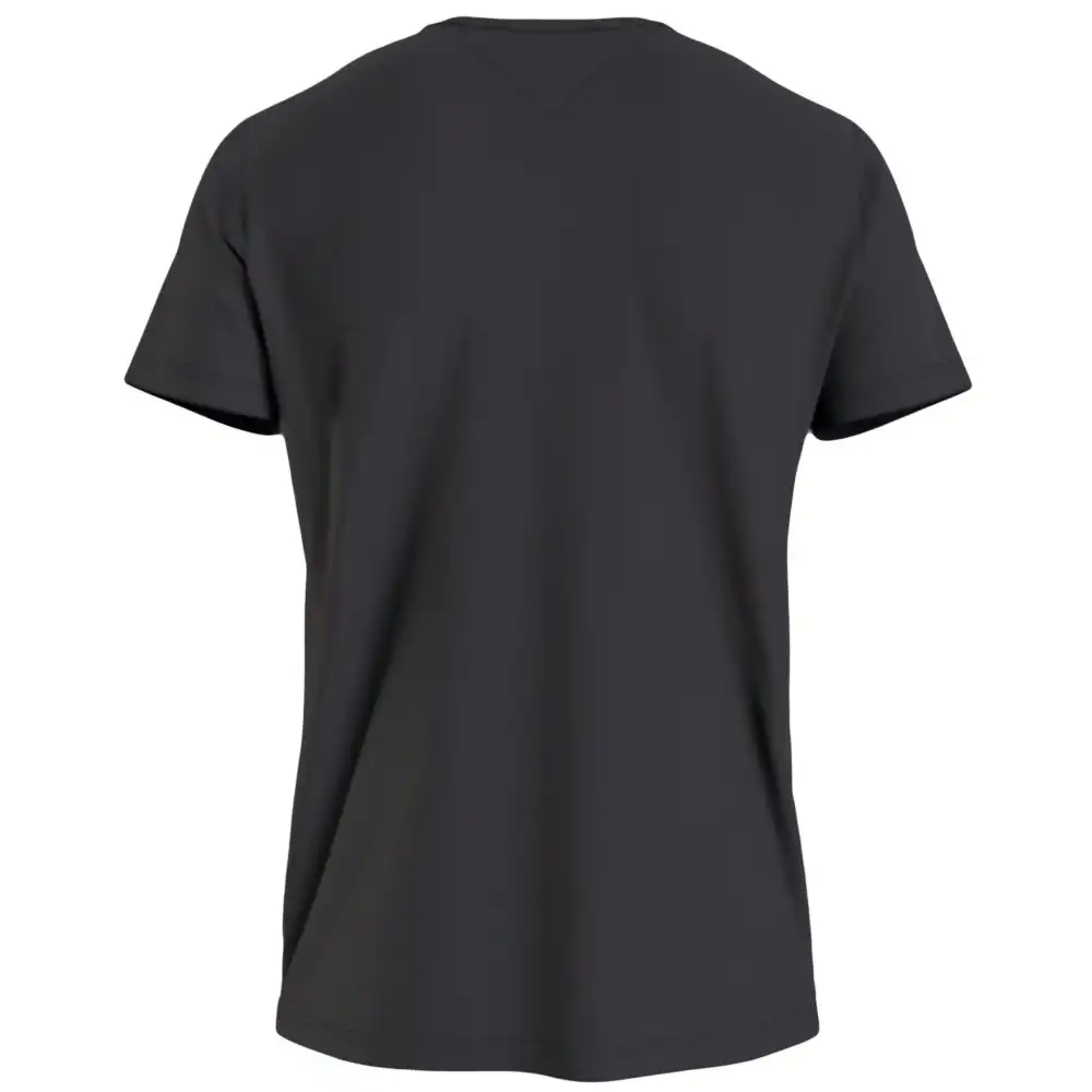 T shirt manche courte homme Tommy Jeans Classic front logo Noir - ZESHOES T shirt manche courte homme Tommy Jeans Classic front logo Noir - ZESHOES