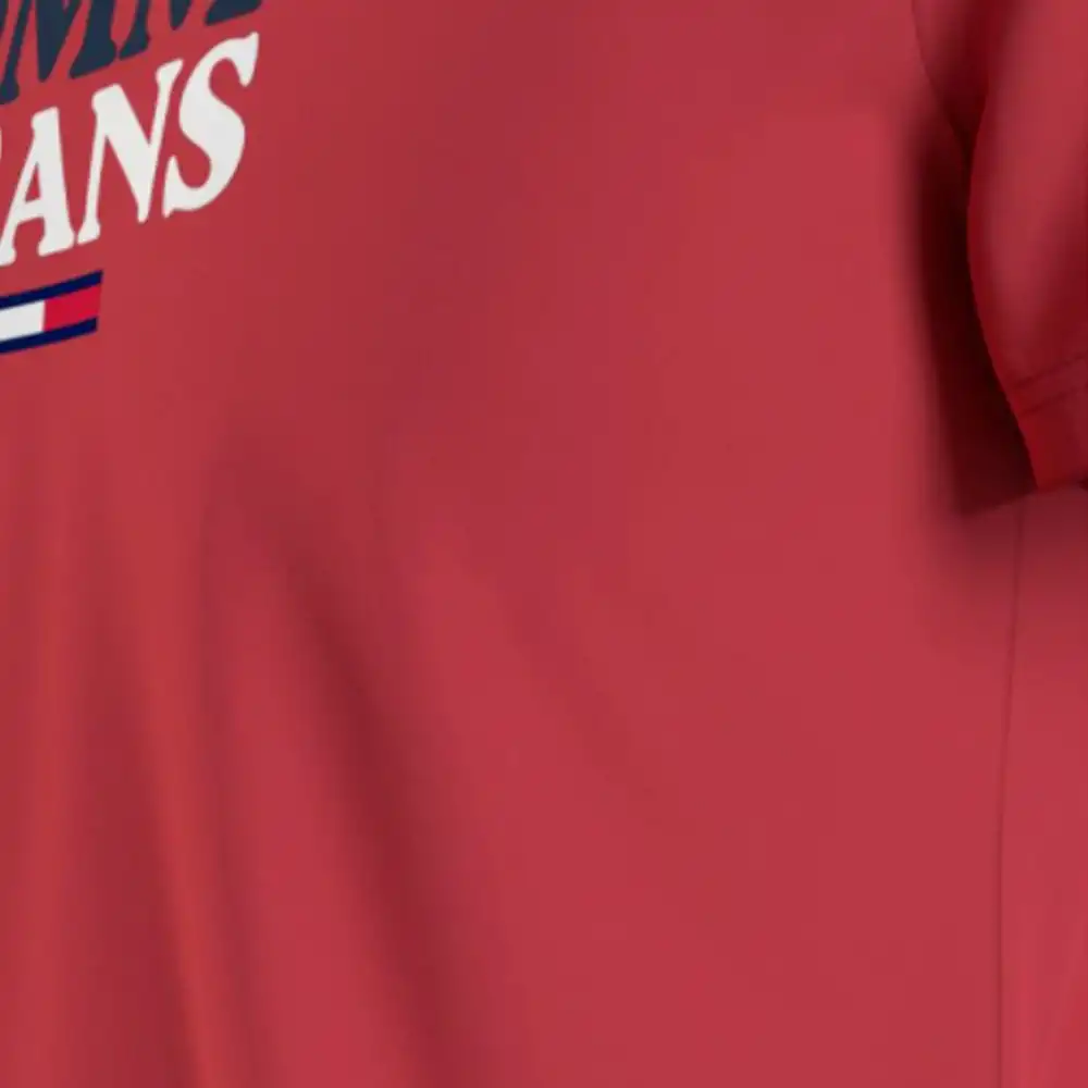 T shirt manche courte homme Tommy Jeans Classic front logo Rouge - ZESHOES T shirt manche courte homme Tommy Jeans Classic front logo Rouge - ZESHOES