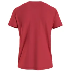 T shirt manche courte homme Tommy Jeans Classic front logo Rouge - ZESHOES T shirt manche courte homme Tommy Jeans Classic front logo Rouge - ZESHOES