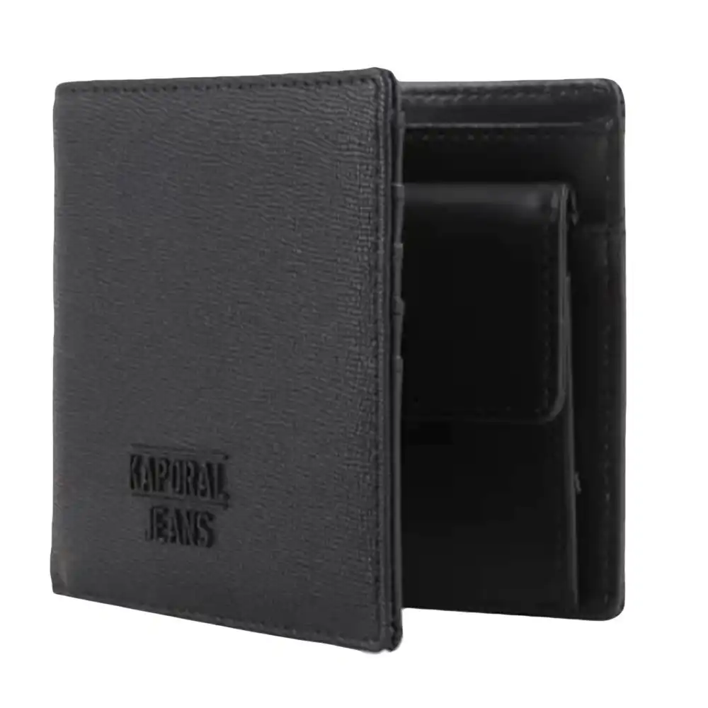 Portefeuille homme Kaporal Dakrem Noir - ZESHOES Portefeuille homme Kaporal Dakrem Noir - ZESHOES