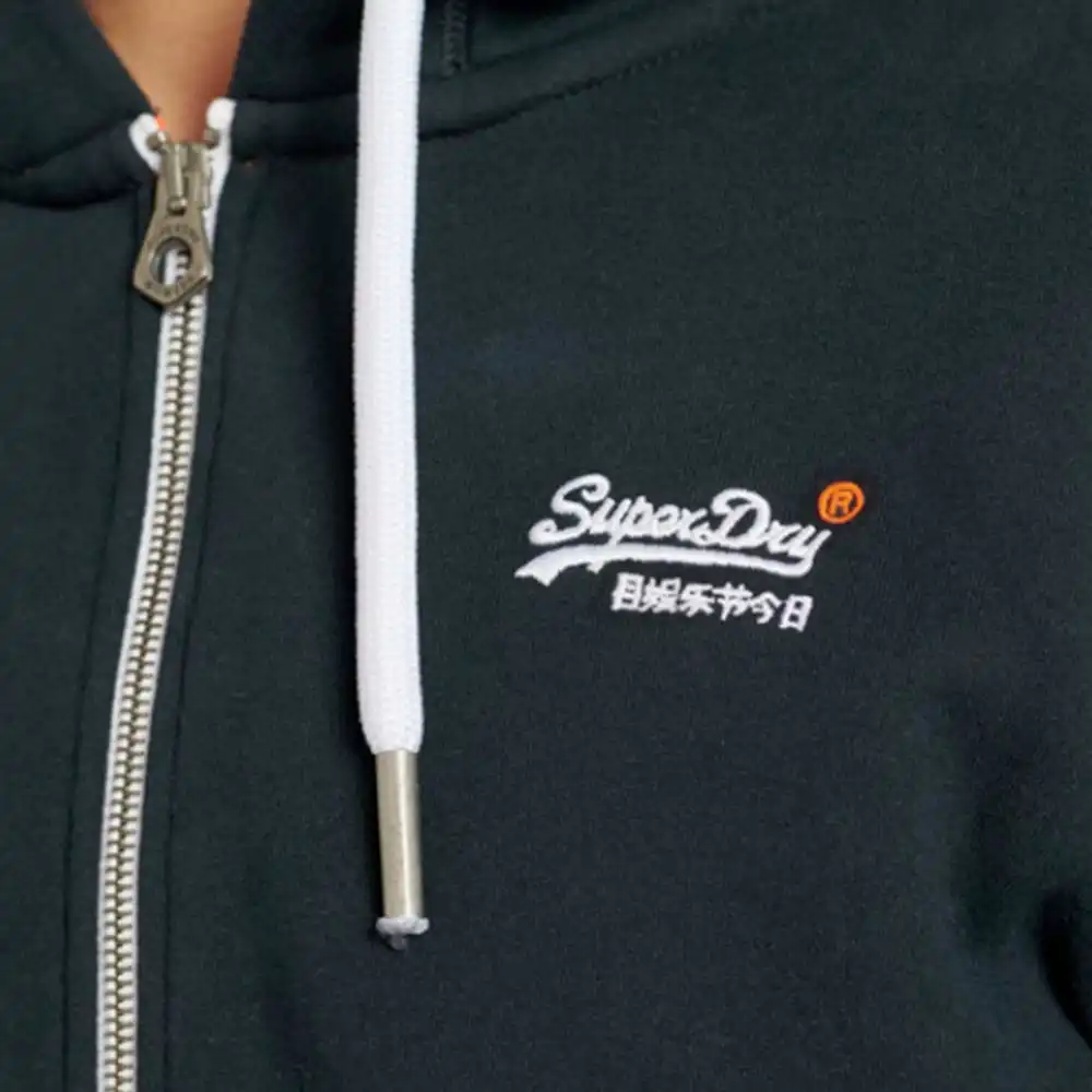 Sweat capuche homme Superdry Orange label Noir - ZESHOES Sweat capuche homme Superdry Orange label Noir - ZESHOES