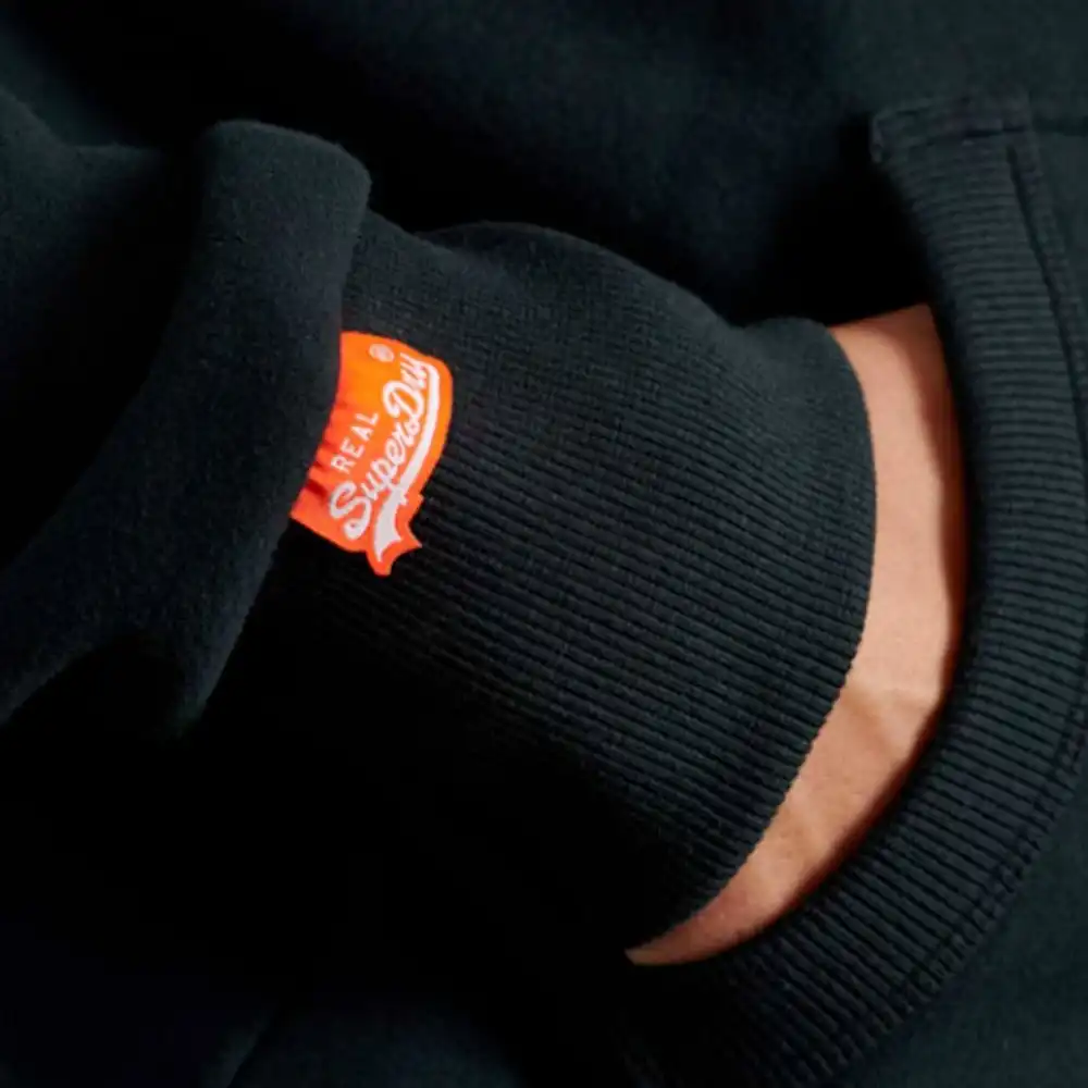Sweat capuche homme Superdry Orange label Noir - ZESHOES Sweat capuche homme Superdry Orange label Noir - ZESHOES