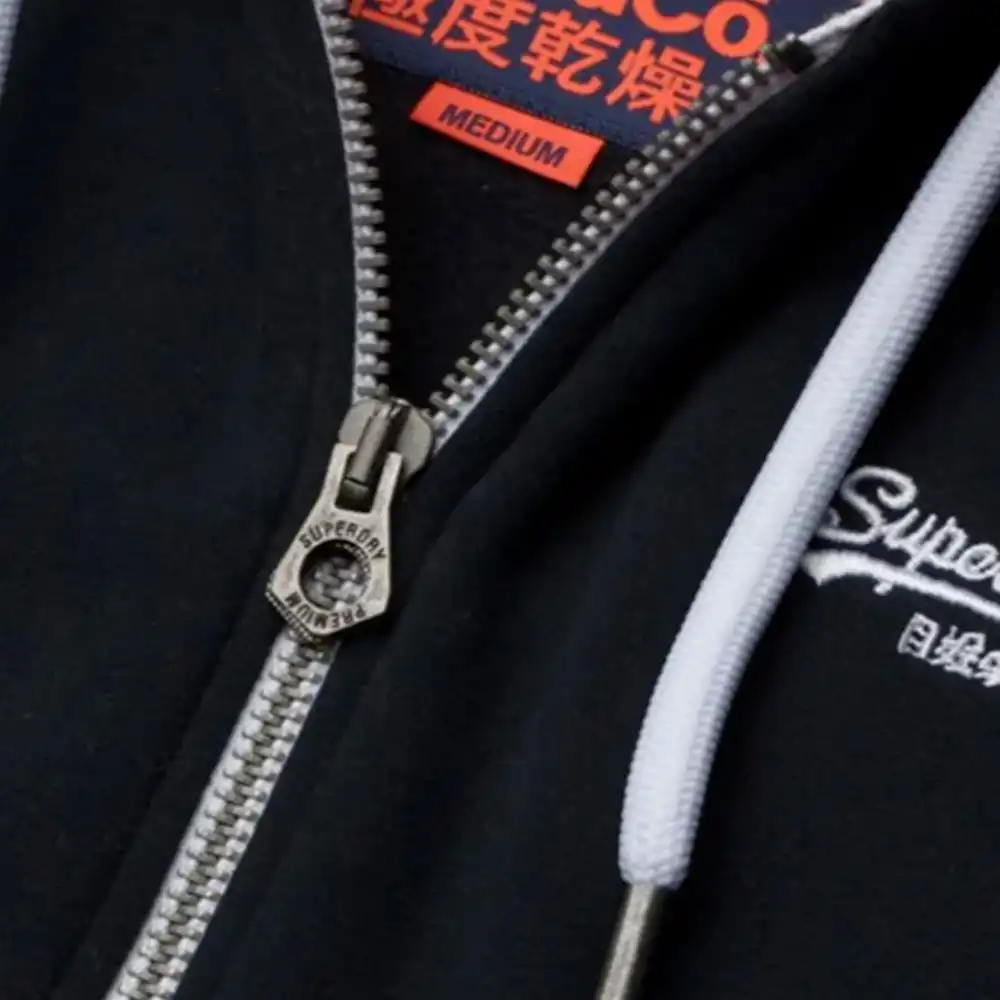 Sweat capuche homme Superdry Orange label Noir - ZESHOES Sweat capuche homme Superdry Orange label Noir - ZESHOES