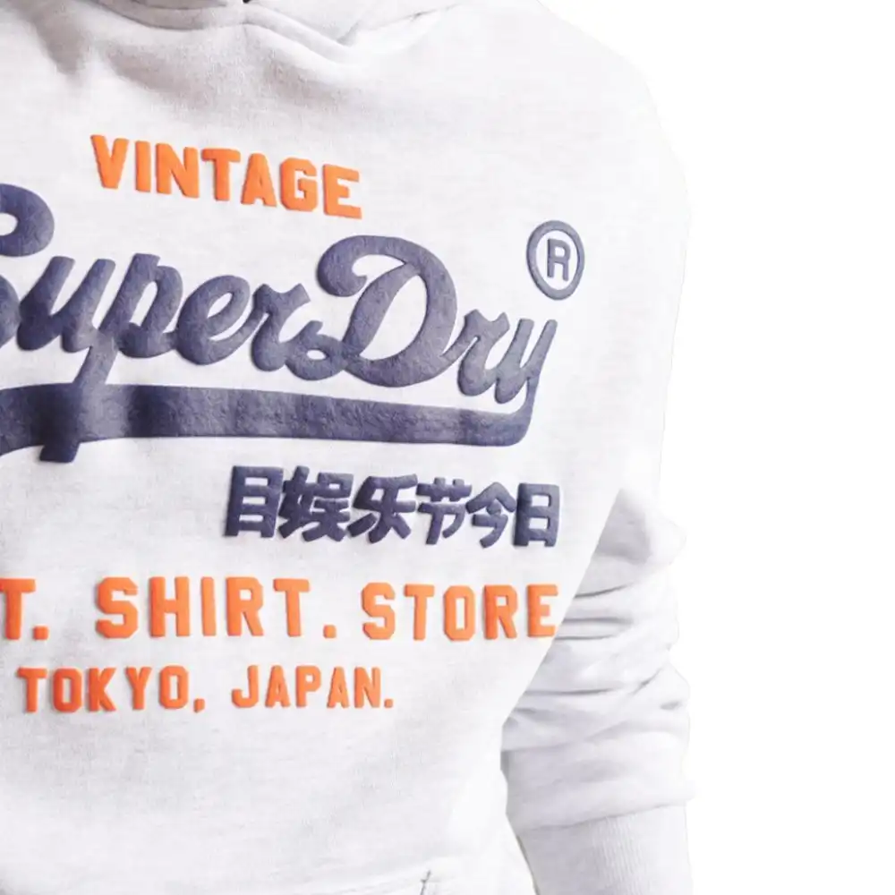 Sweat shirt homme Superdry Shop duo Blanc - ZESHOES