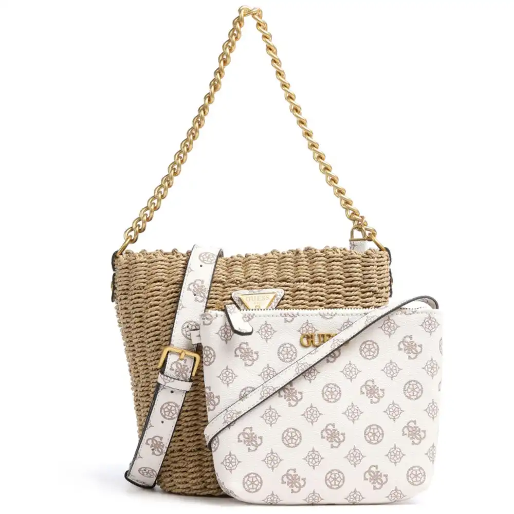 Sac a main femme Guess Lilica Blanc - ZESHOES Sac a main femme Guess Lilica Blanc - ZESHOES
