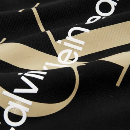 Sweat shirt femme Calvin Klein Noir Monogramme