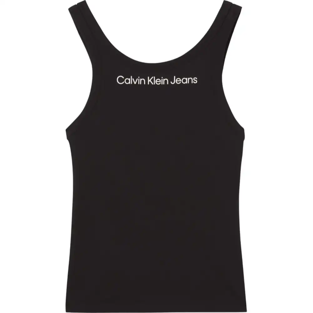 Debardeur femme Calvin Klein Shrunkan institutional tank top Noir - ZESHOES