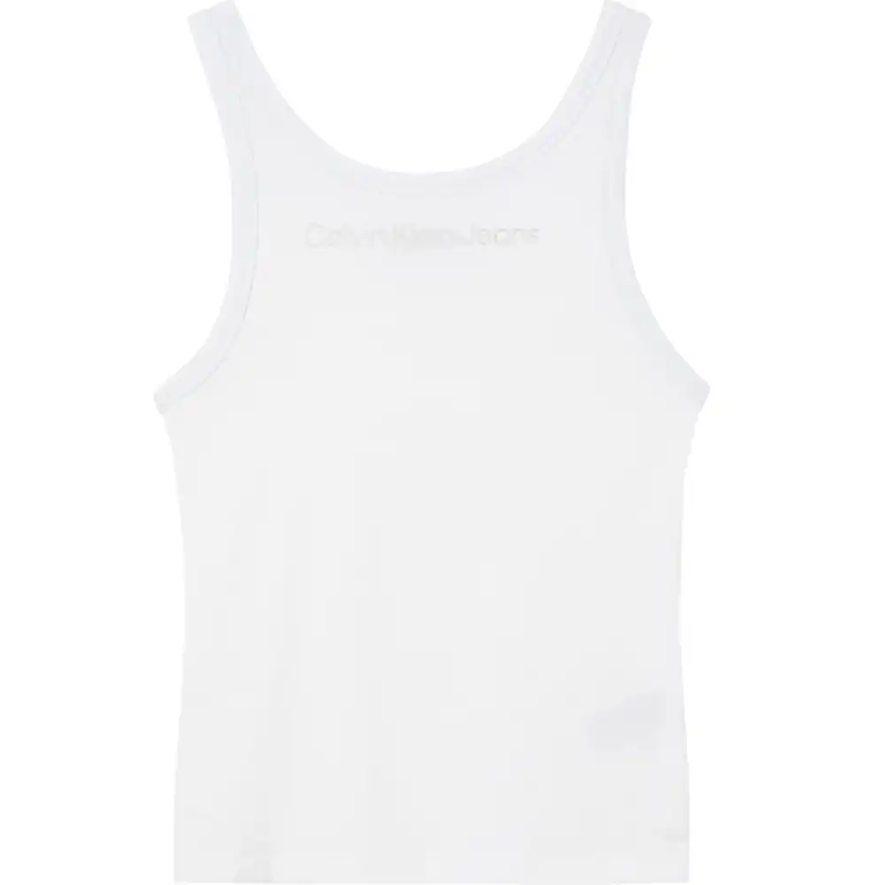 Debardeur femme Calvin Klein Shrunkan institutional tank top Blanc - ZESHOES