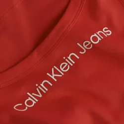 Debardeur femme Calvin Klein Shrunkan institutional tank top Rouge - ZESHOES