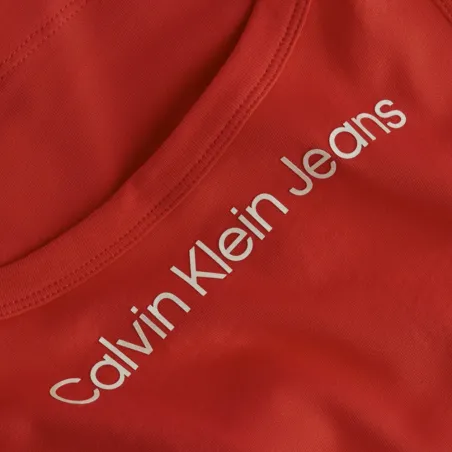 Produits victimes de leur succès Calvin Klein Rouge Shrunkan institutional tank top