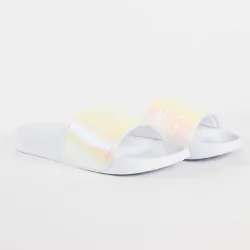 Claquette femme Superdry Pool slide Blanc - ZESHOES Claquette femme Superdry Pool slide Blanc - ZESHOES
