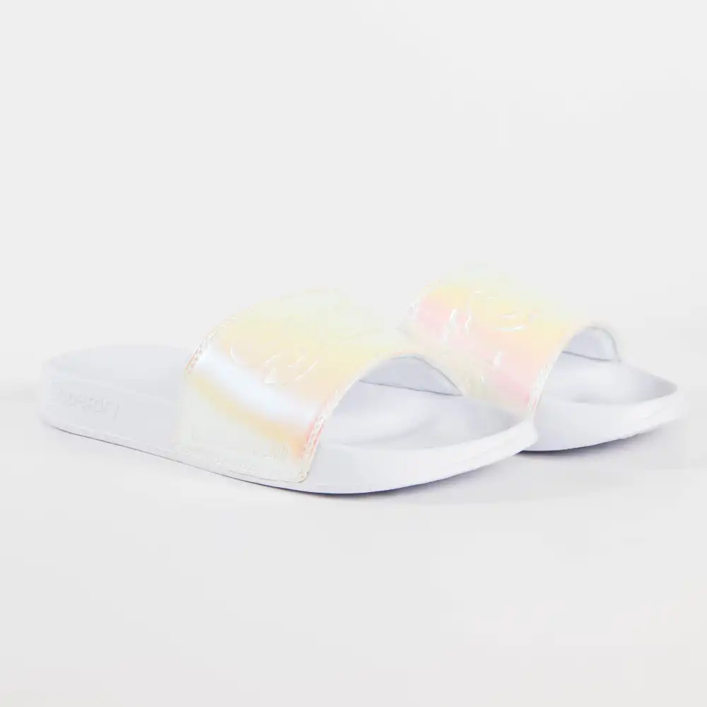 Claquette femme Superdry Pool slide Blanc - ZESHOES