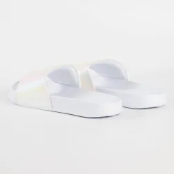 Claquette femme Superdry Pool slide Blanc - ZESHOES Claquette femme Superdry Pool slide Blanc - ZESHOES