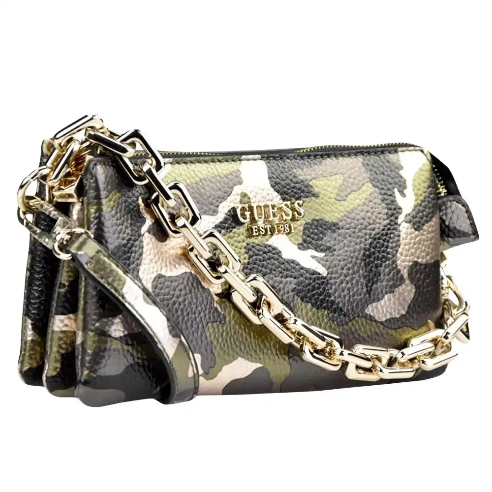 Pochette femme Guess Turin Camouflage - ZESHOES Pochette femme Guess Turin Camouflage - ZESHOES