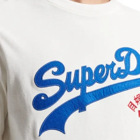 Produits victimes de leur succès Superdry Blanc Vintage logo interest