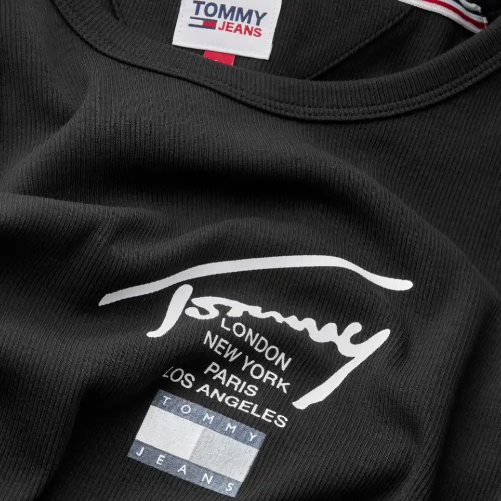 Culotte femme Tommy Jeans Modern signature body tank Noir - ZESHOES Culotte femme Tommy Jeans Modern signature body tank Noir - ZESHOES