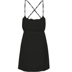 Robe femme Tommy Jeans Essential strappy dress Noir - ZESHOES