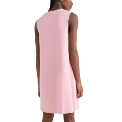 Robe femme Tommy Jeans Badge tank dress Rose - ZESHOES