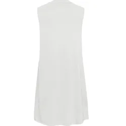 Robe femme Tommy Jeans Badge tank dress Blanc - ZESHOES