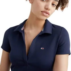 Slim v-neck polo dress Tommy Jeans - 2 Slim v-neck polo dress Tommy Jeans - 2