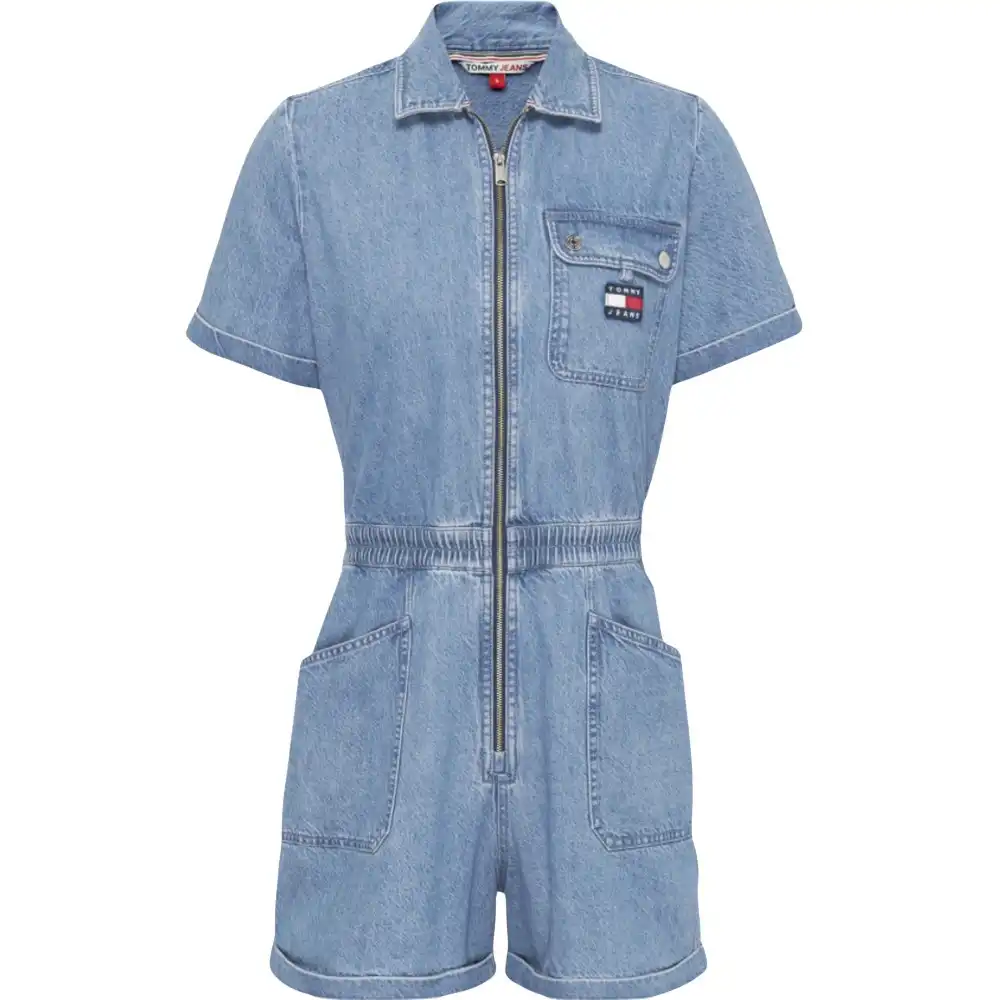 Badge denim playsuit Tommy Jeans - 1