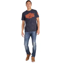 Jeans homme Kaporal darko repair Bleu - ZESHOES