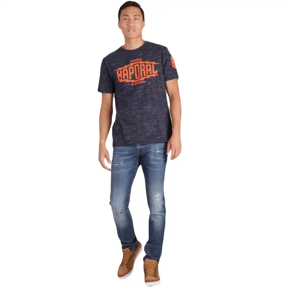 Jeans homme Kaporal darko repair Bleu - ZESHOES