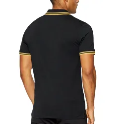 Polo manche courte Guess Classe line Noir - ZESHOES