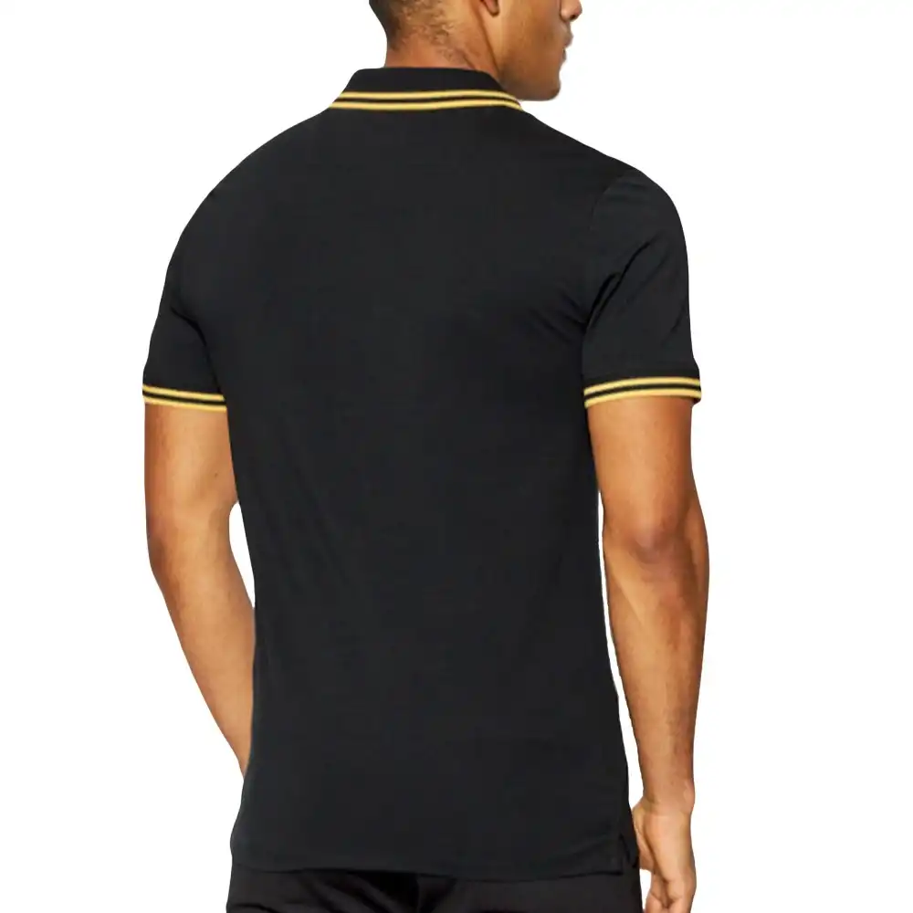 Polo manche courte Guess Classe line Noir - ZESHOES