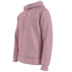 Sweat shirt homme Tommy Jeans Linear logo hoodie Noir - ZESHOES