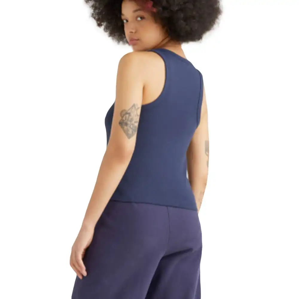 Debardeur femme Tommy Jeans Rib tank top Bleu - ZESHOES Debardeur femme Tommy Jeans Rib tank top Bleu - ZESHOES