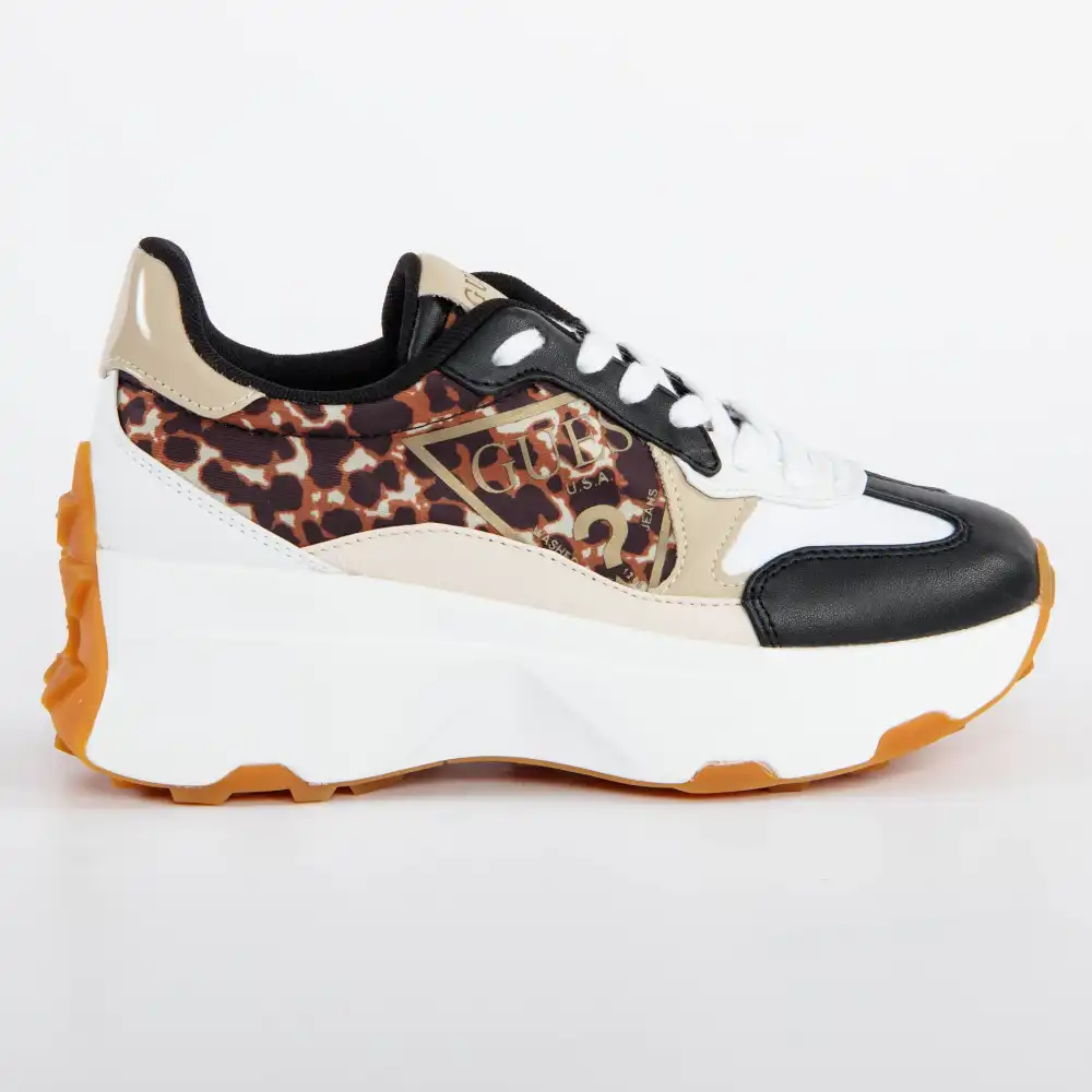 Basket basse femme Guess Léopard style Leopard - ZESHOES Basket basse femme Guess Léopard style Leopard - ZESHOES