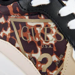 Basket basse femme Guess Léopard style Leopard - ZESHOES Basket basse femme Guess Léopard style Leopard - ZESHOES