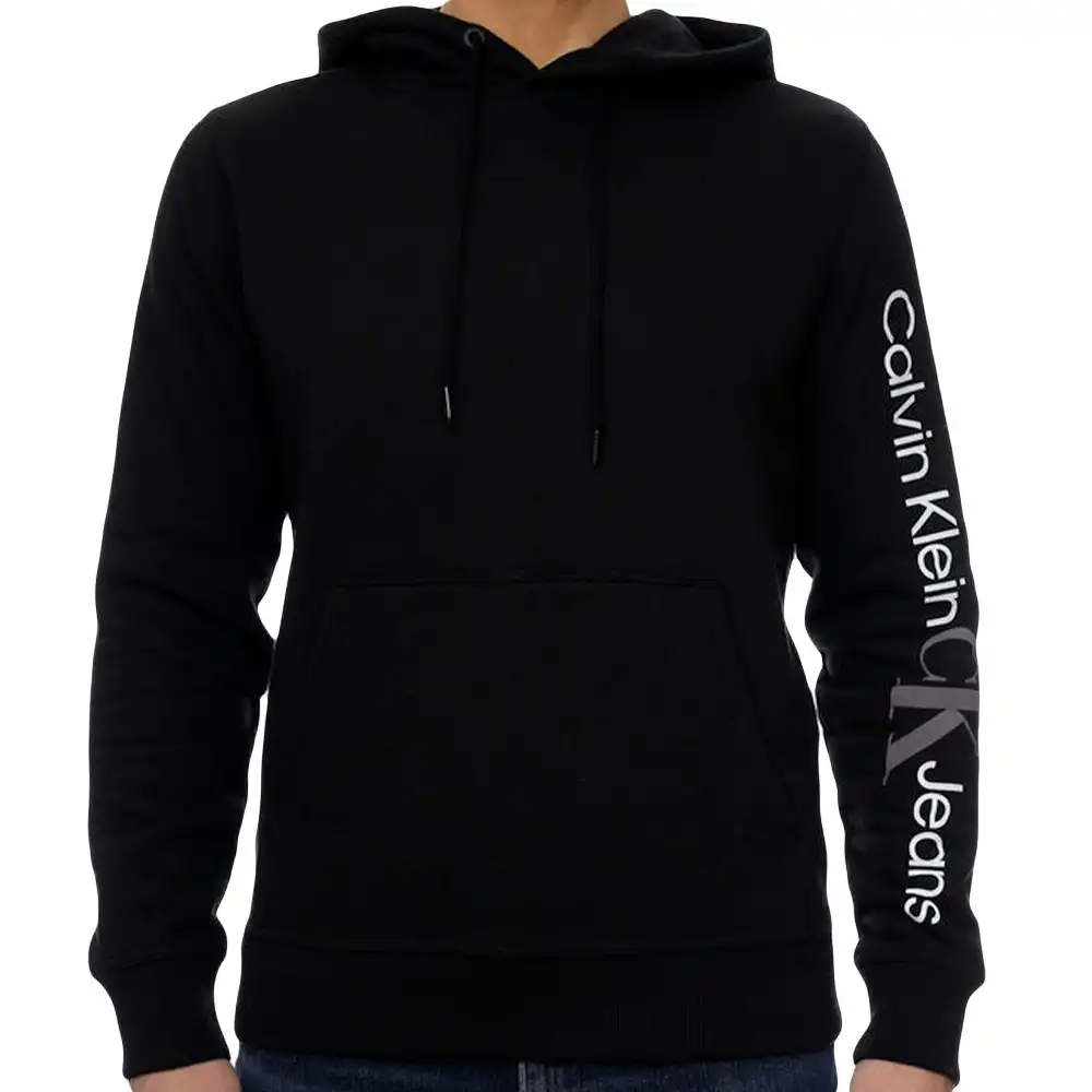 Sweat capuche homme Calvin Klein Original logo Noir - ZESHOES