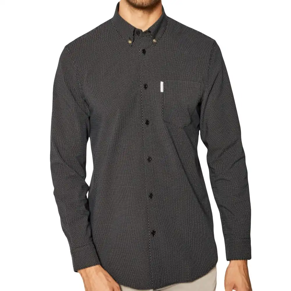 Chemise manches longues homme Guess Style luxe Noir - ZESHOES